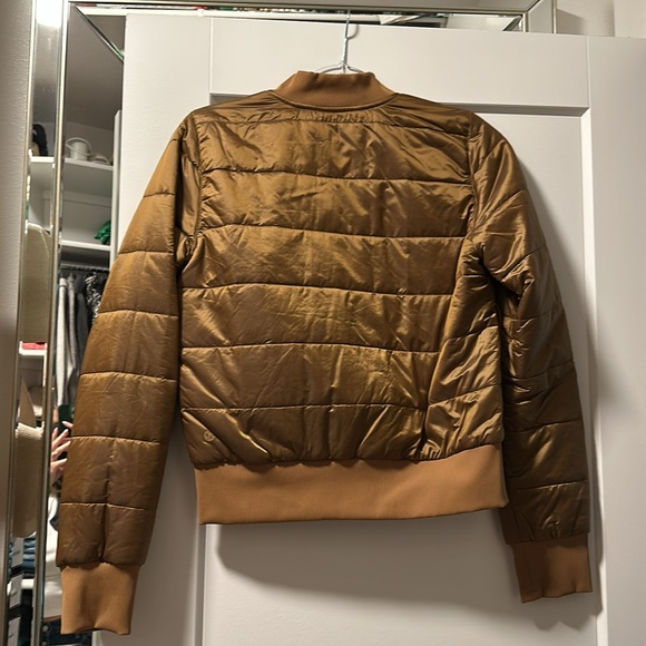 Lululemon brown gold bomber jacket - Picture 2 of 3